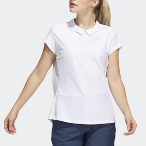 Adidas Sport Jacquard Woman’s Golf Polo White Size Large